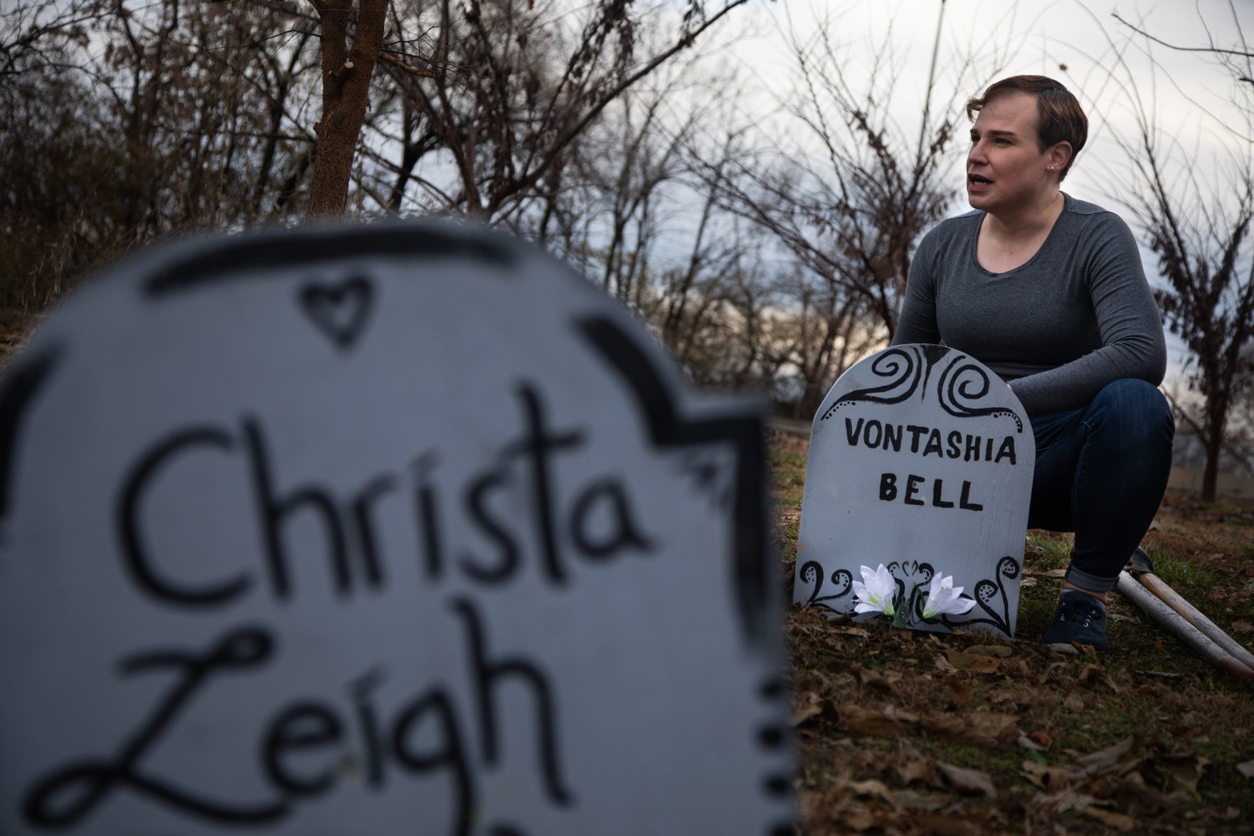 Metro Trans Umbrella Group make Transgender Memorial Garden into Graveyard ahead of Vigil